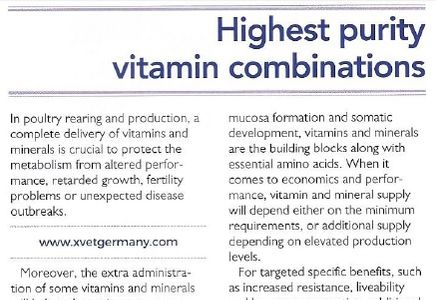Article on Highest Purity Vitamin Combinations